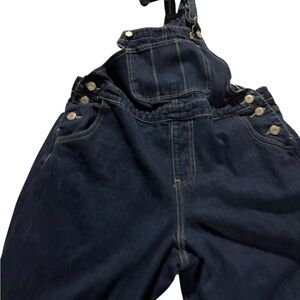 Navy Women's Denim Overalls